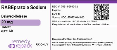 Rabeprazole Sodium 20mg 70518 2590 02